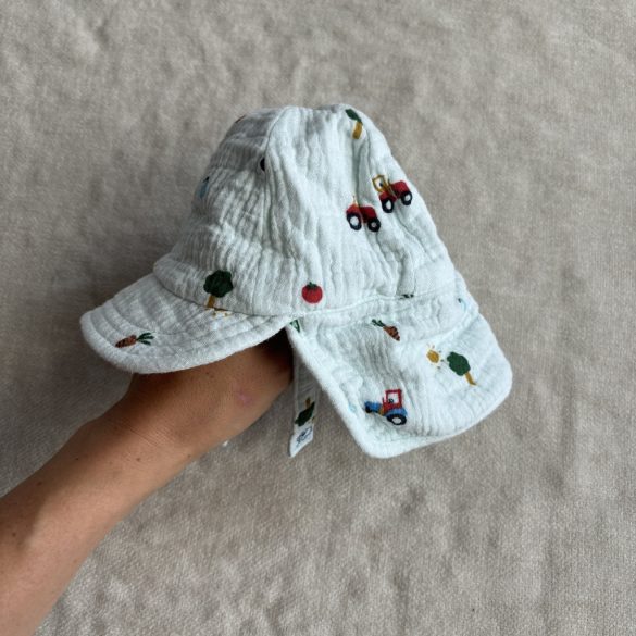 Cuki mintás pamutmuszlin sapi (62)