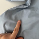 Kék esőkabát csíkos pamut béléssel (80)