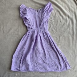 Lila pamutmuszlin ruha (140)