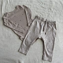 Pöttyös bodys szett (80)