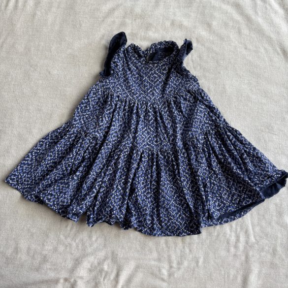 Mintás kék ruha (98)