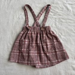 Kockás kantáros szoknya (104)