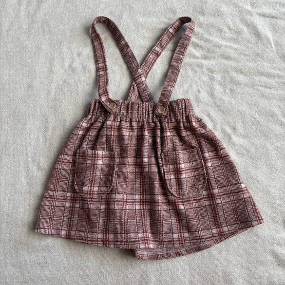 Kockás kantáros szoknya (104)