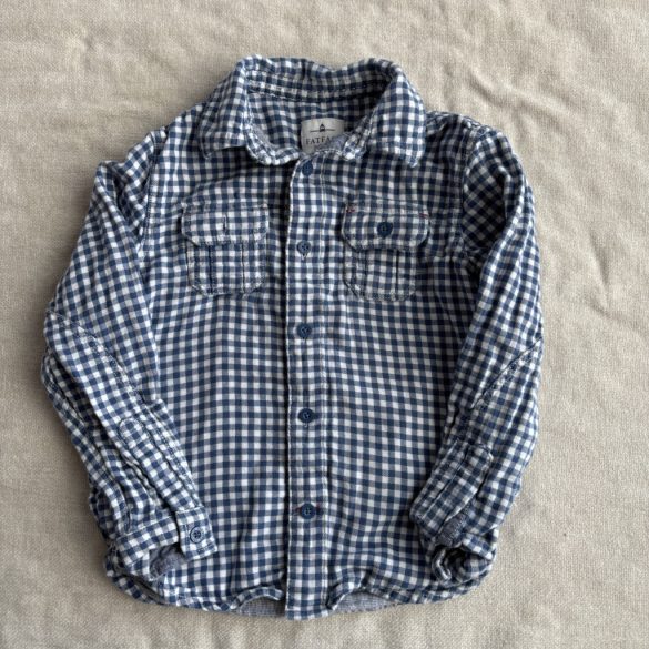 Dupla anyagú kockás ing (110)