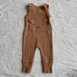 Bordázott mackós romper (56)