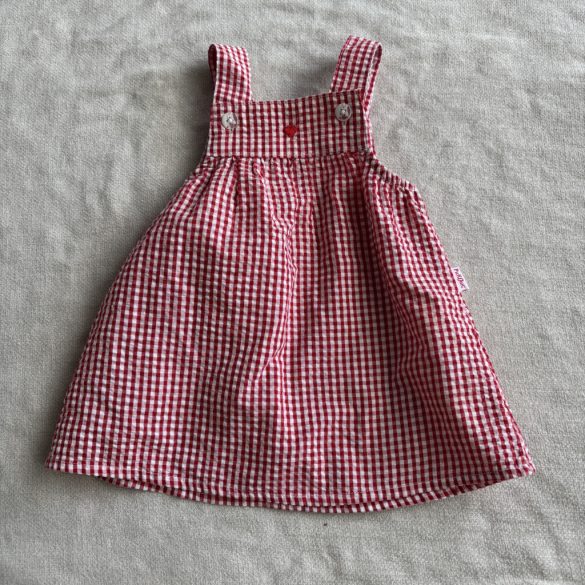 Apró kockás krepp ruha (68)