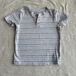 Csíkos gombos póló (104)