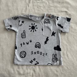 Mintás szürke póló (86)