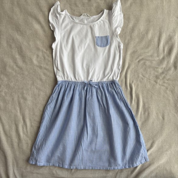 Kombinált anyagú nyári ruha (134/140)