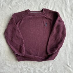 Bordó kötött pulóver (122)