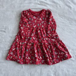 Apró mintás karácsonyi ruha (86)